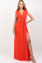 Load image into Gallery viewer, TIE-UP MAXI DRESS