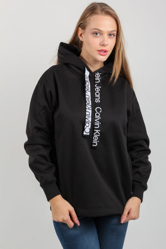 Logo Drawcord Hoodie - Calvin Klein
