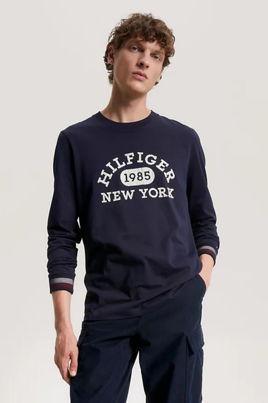 Monotype Collegiate Ls Tee - Tommy Hilfiger