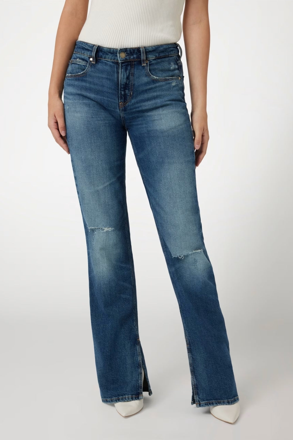 TROUSER JEAN PAULETTE FLARE SPLIT