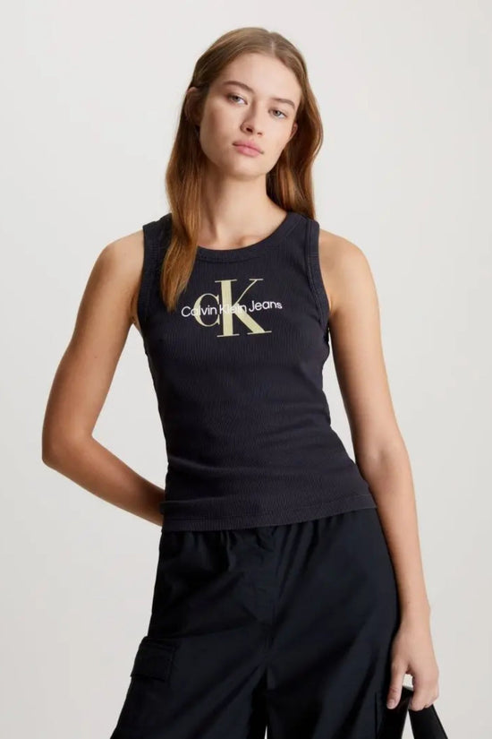 Monologo Rib Tank Top - Calvin Klein