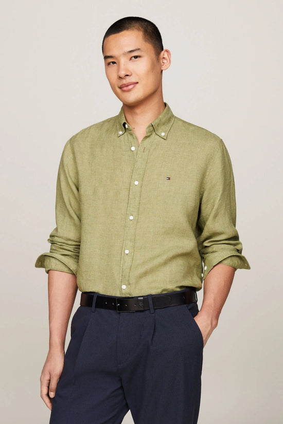 Pigment Dyed Solid Shirt - Tommy Hilfiger