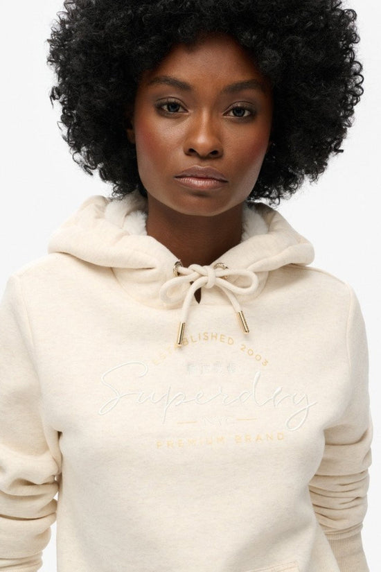 Luxe Metallic Logo Hoodie - Superdry