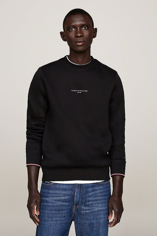 Tommy Logo Tipped Crewneck - Tommy Hilfiger