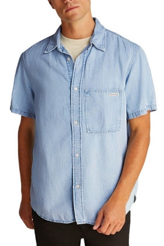 Regural Ss Denim Shirt - Calvin Klein