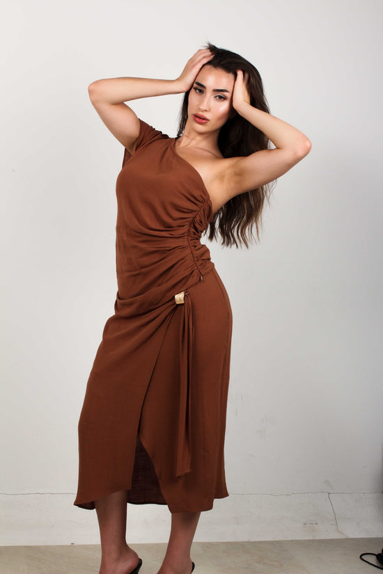 Skirt Linen With Tie - We Coss