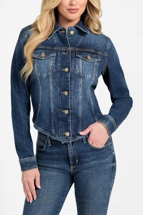 Jacket Denim Annalise Shacket - Guess