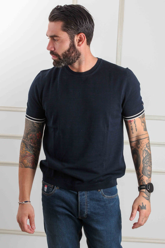 Dc Tipping Stripe Knitted Top - Tommy Hilfiger