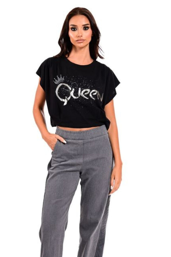 Queen Print Top - We Coss