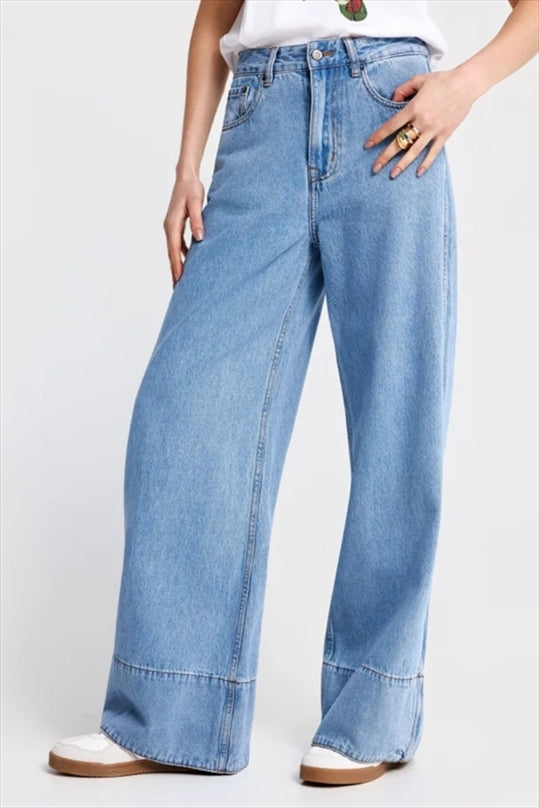 Trouser Jean Wide Leg - Funky Buddha