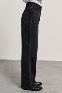 ZOE DENIM TROUSERS BLACK
