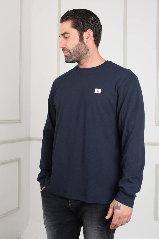 WAFFLE BADGE CREW NECK TEE