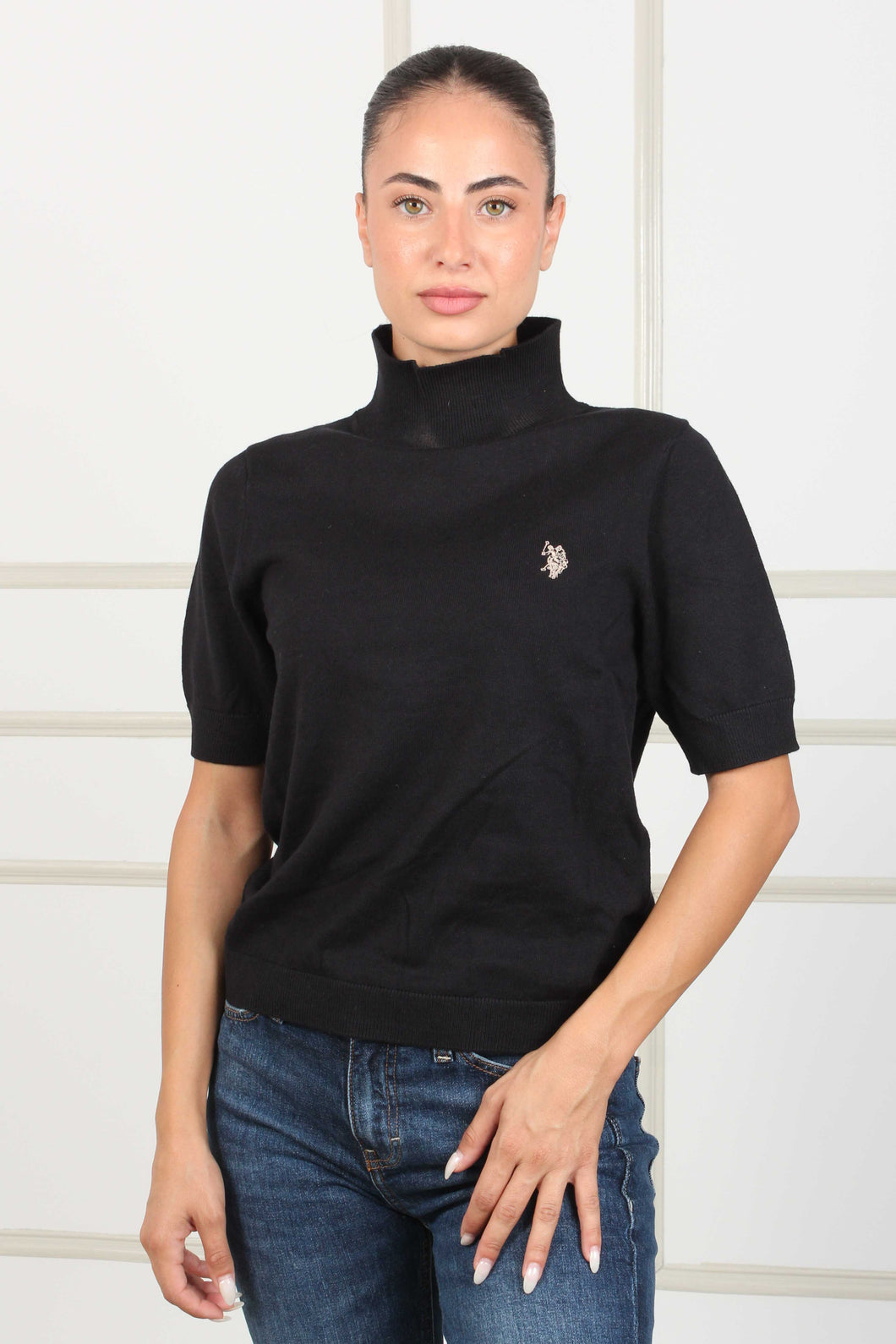 KNITTED TOP HIGH NECK