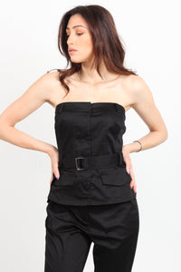 STRAPLESS TOP WITH BELT