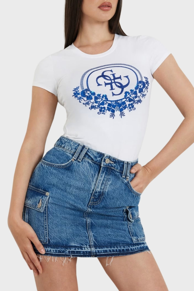 CHECKER SEQUIN TEE