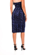 Load image into Gallery viewer, JEAN SKIRT SNAKE FLOCO