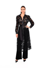 Load image into Gallery viewer, DRESS LONG LACE WITH SATIN