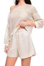 Load image into Gallery viewer, TOP PIERCED LACE