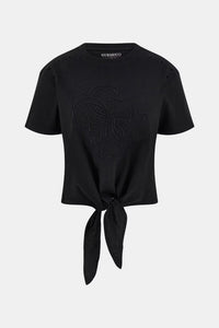 EYELET TONE TEE