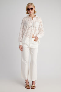 ZOE CROPPED DENIM TROUSERS