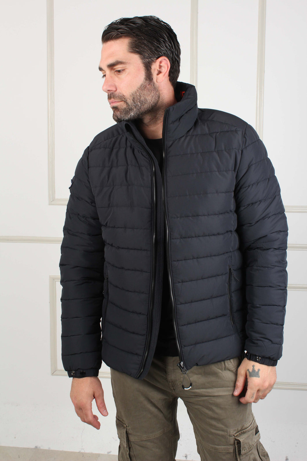 PADDED JACKET FUJI PRINT