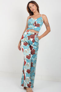 TOP PRINT WITH LACES