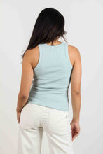 Load image into Gallery viewer, WOVEN LABEL RIB TANK TOP