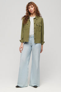 OVIN RAW HEM WIDE LEG JEANS