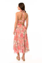 Load image into Gallery viewer, AIRY FLORAL TIE NECK DRESS