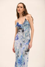 Load image into Gallery viewer, DRESS LONG PRINTED WITH RUFFLES