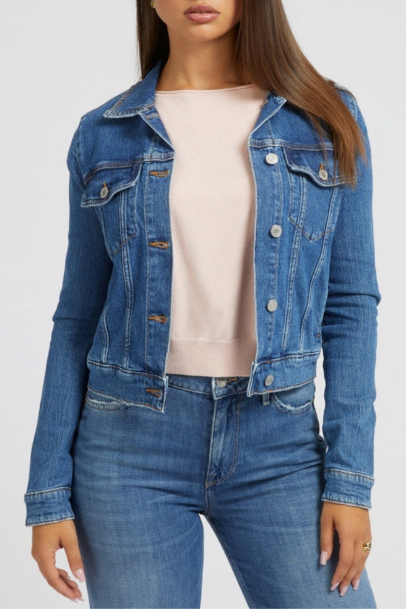DELYA TRUCKER DENIM JACKET