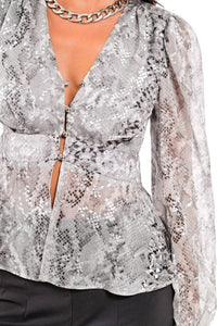 SHIRT SNAKE PRINT
