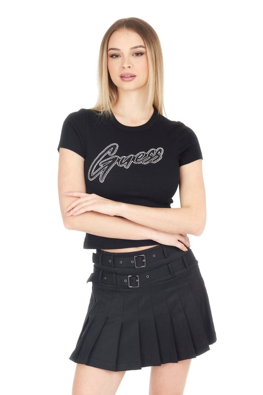 TRIANGLE BLING RIB TEE
