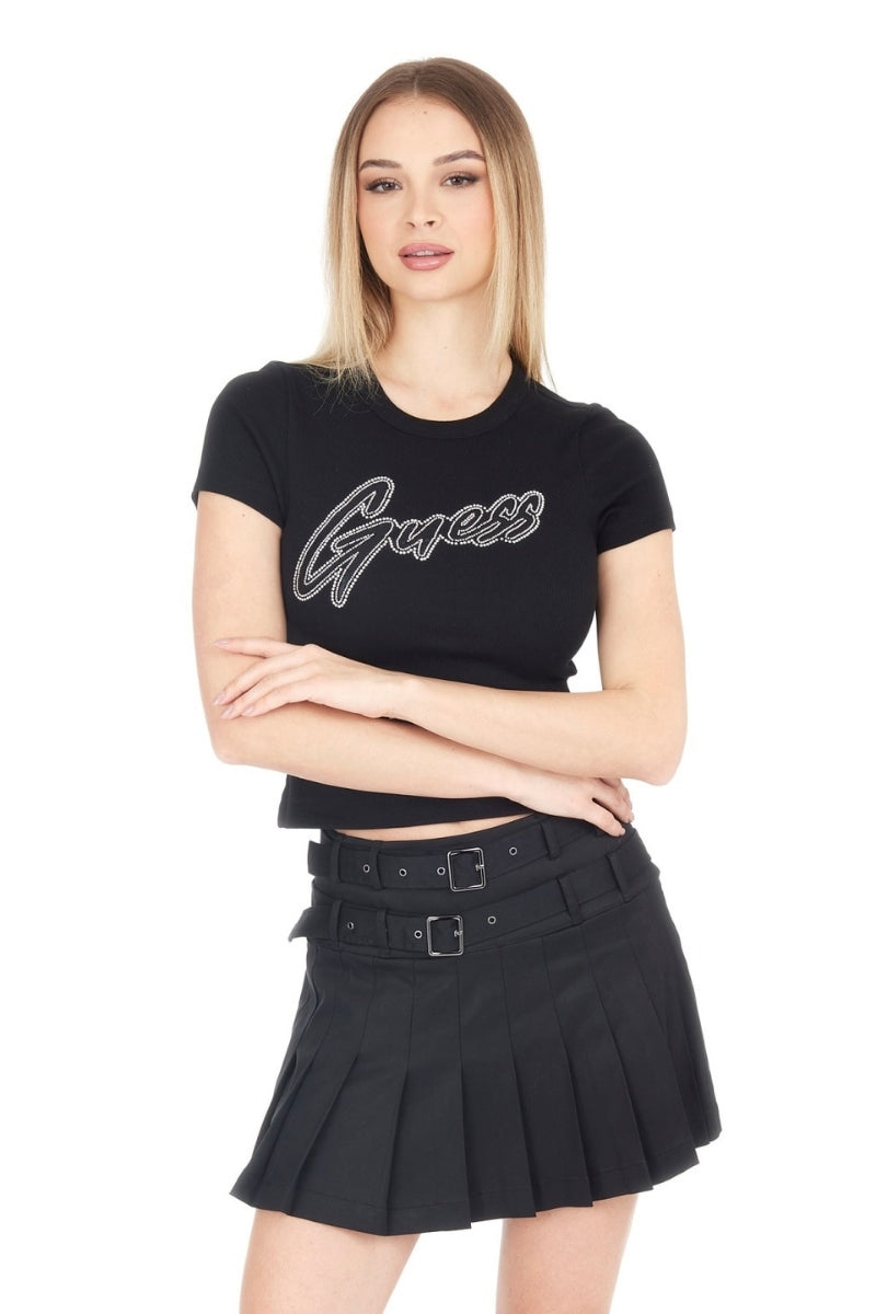 TRIANGLE BLING RIB TEE