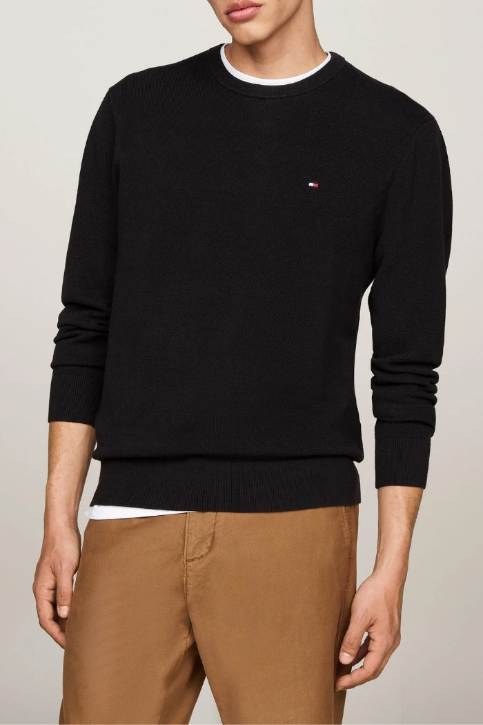 ESSENTIAL STTRUCTURE CREW NECK KNITTED TOP
