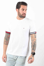 Load image into Gallery viewer, GLOBAL STRIPE FLAG CUFF TEE