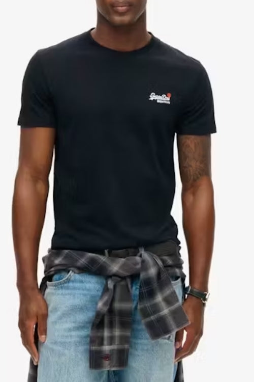 ESSENTIAL CONTRAST EMB TEE