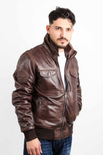 Load image into Gallery viewer, PHILIP SHEEP VEG DYED LEATHER JACKET