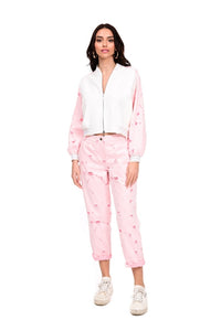 BOMBER JACKET WITH ANGEL PRINT
