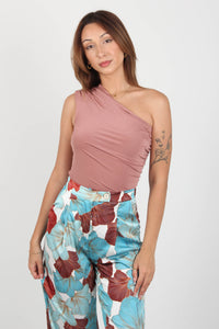 ONE SHOULDER BLOUSE WITH LACES