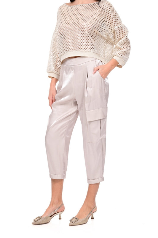 TROUSERS WITH A SIDE POCKET