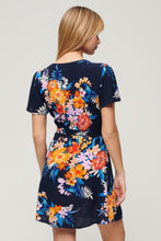 Load image into Gallery viewer, PRINTED MINI WRAP DRESS