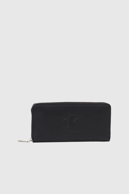 SCULPTED ZIP AROUND WALLET