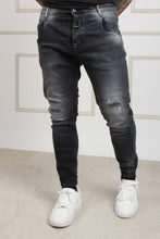 Load image into Gallery viewer, DENIM TROUSERS BLACK MAGGIO 1