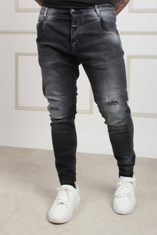 DENIM TROUSERS BLACK MAGGIO 1