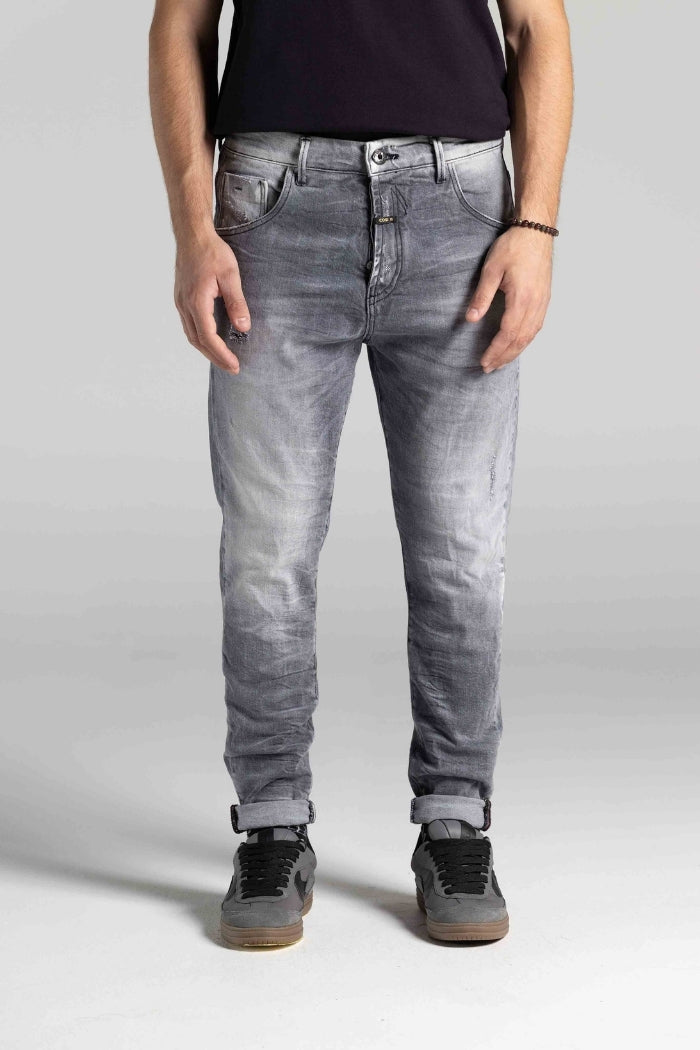 DENIM TROUSERS APPIO 10 GREY