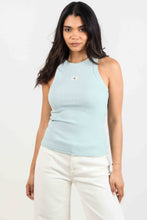 Load image into Gallery viewer, WOVEN LABEL RIB TANK TOP