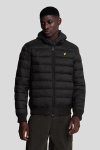 FUNNEL NECK WADDED JACKET