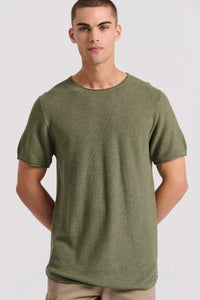 T-SHIRT CUT-NECK KNIT
