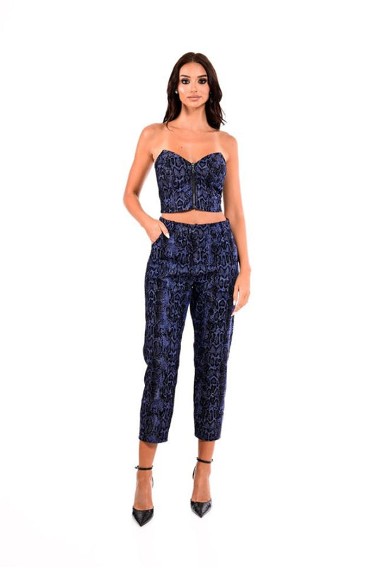JEAN FLOCO SNAKE PANTS